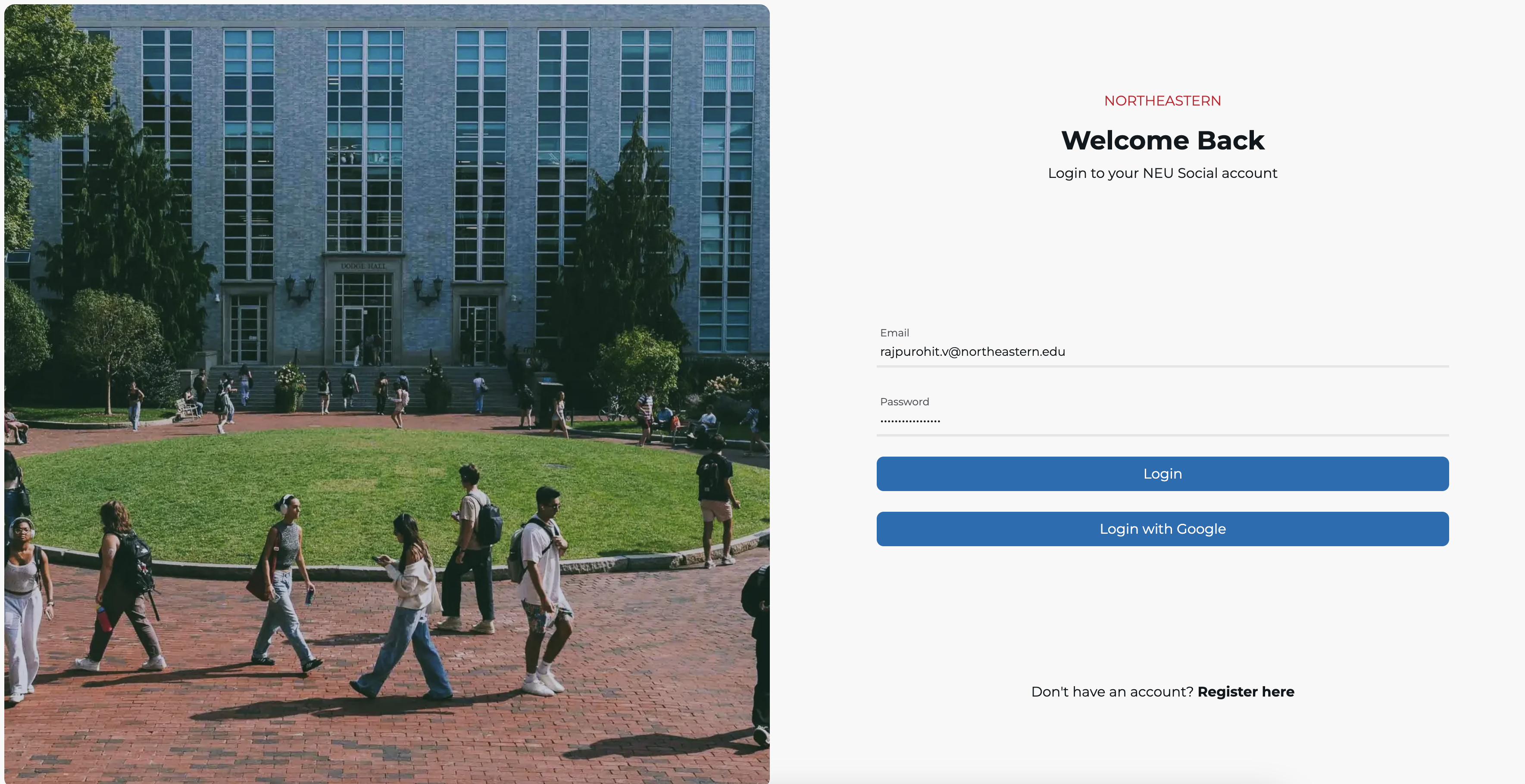 NUsocial Project